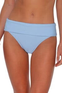 OLink - Sunsets - Blue Whisper Hannah High Waist Bottom w folded waist_33bbluew-photo09-bikini-bottom-front-wear10.jpg